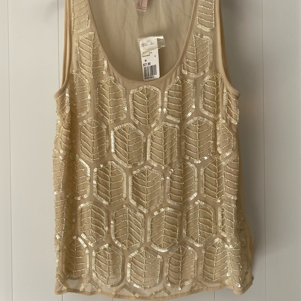 NWT Forever 21 Beaded Tank Top Medium